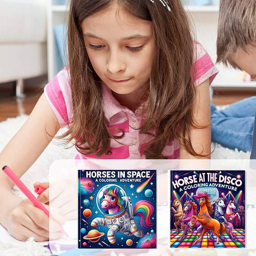 horse coloring book for kids